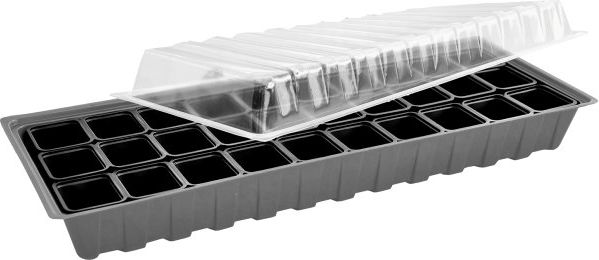 minidrivhus m/30 potter 60 x 22 x 7,5 cm