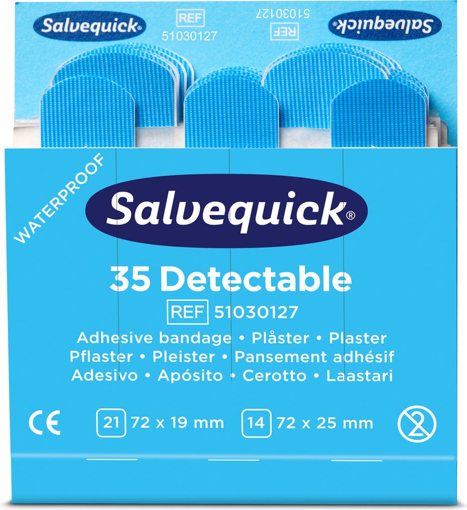 Cederroth Salvequick Plaster blå refill