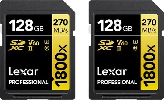 Lexar Professional GOLD Series - flash memory card - 128 GB - SDXC UHS-II