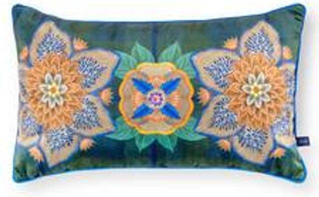 PIP Studio Pyntepude - B 30 x L 50 cm - Velour/polyester - Blå