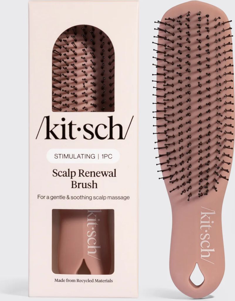 scalp renewal brush in terracotta