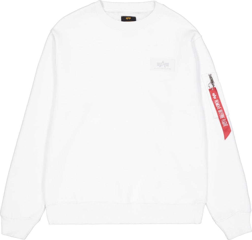ALPHA INDUSTRIES Sweatshirt  rød / sort / hvid