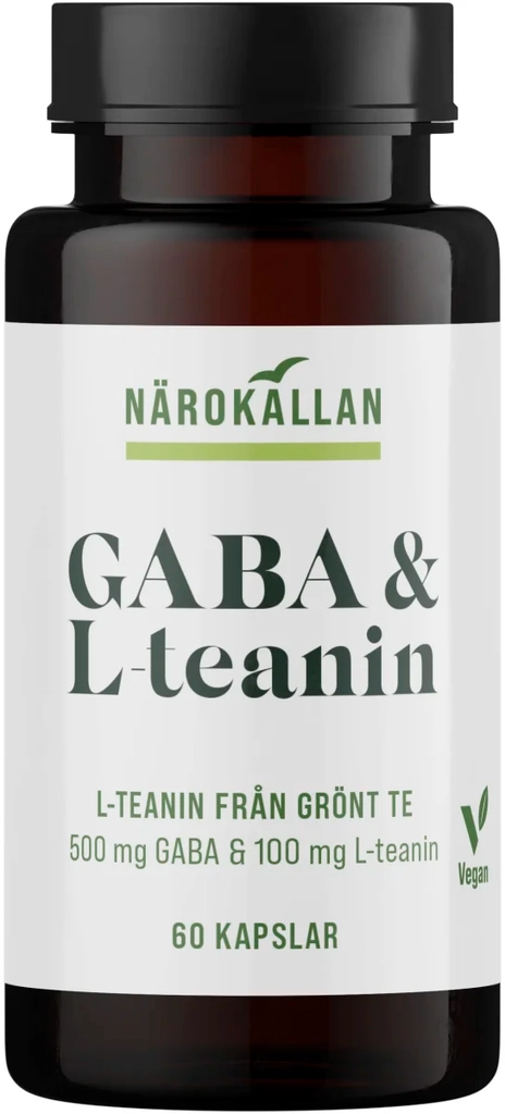 närokällan gaba & l-teanin 60 kapslar