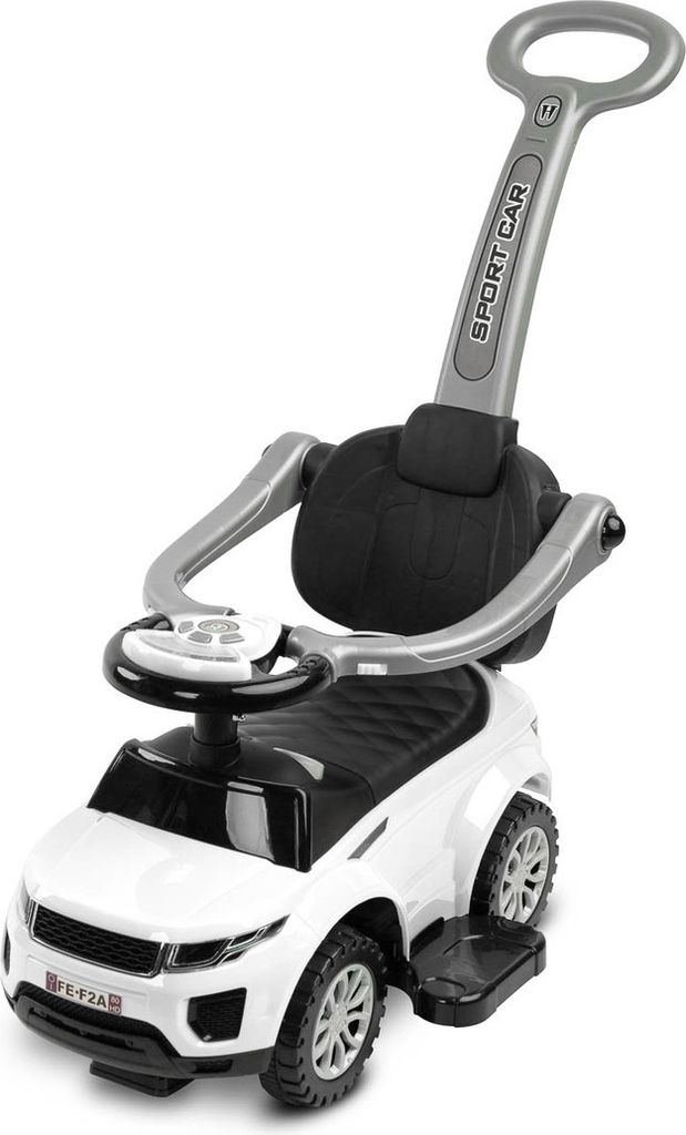 gåbil 3 i 1 fra toyz sport car hvid (86x44x83 cm)