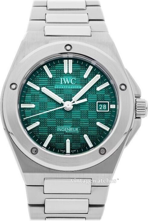 IWC Herrklocka IW328903 Ingenieur Automatic 40 Grön/Stål Ø40 mm