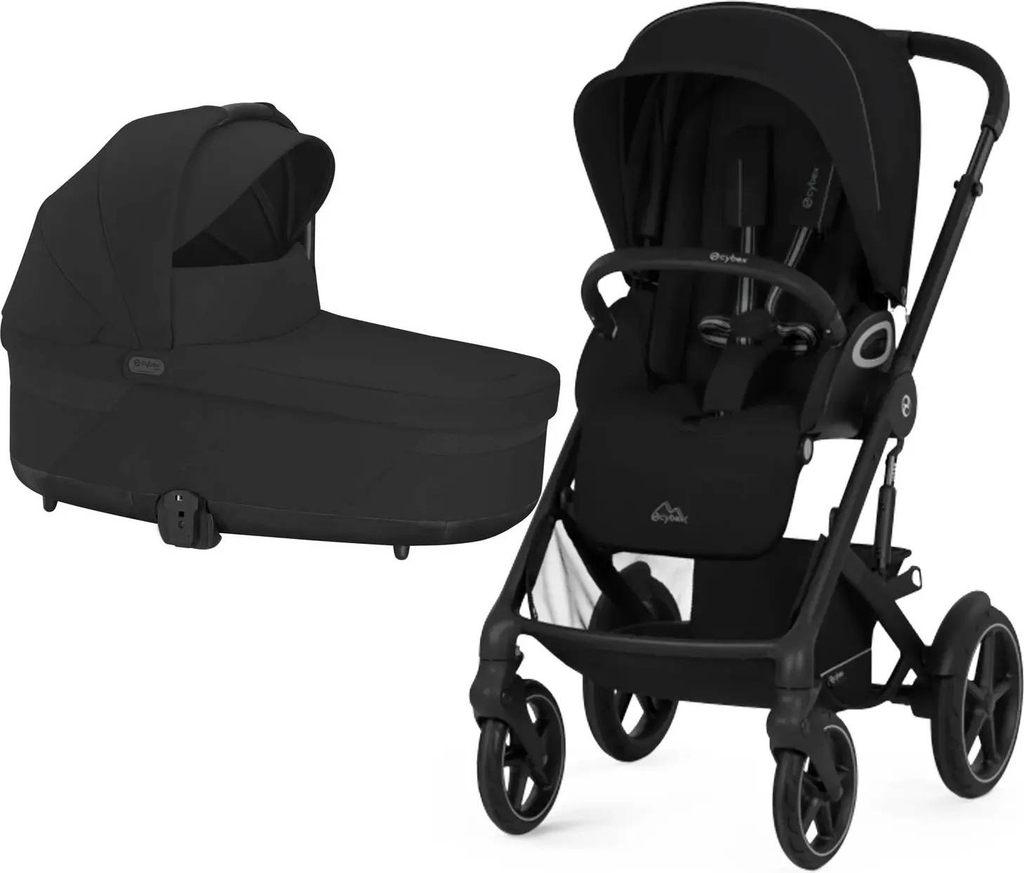 cybex talos s lux klapvogn - moon black