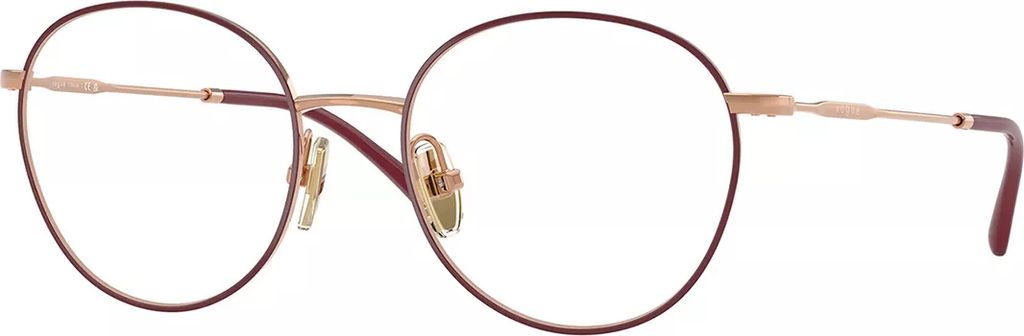 Vogue Eyewear VO4280T 5194 Optiske Stel Titanium Rød Transparent Pantos 51mm