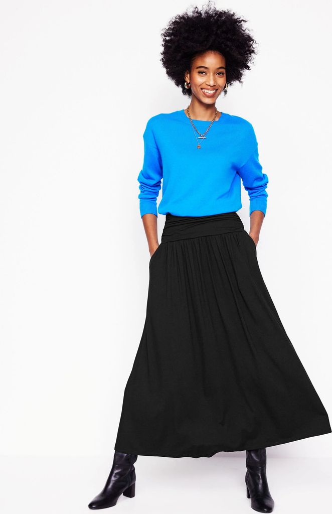 rosaline jersey skirt-black