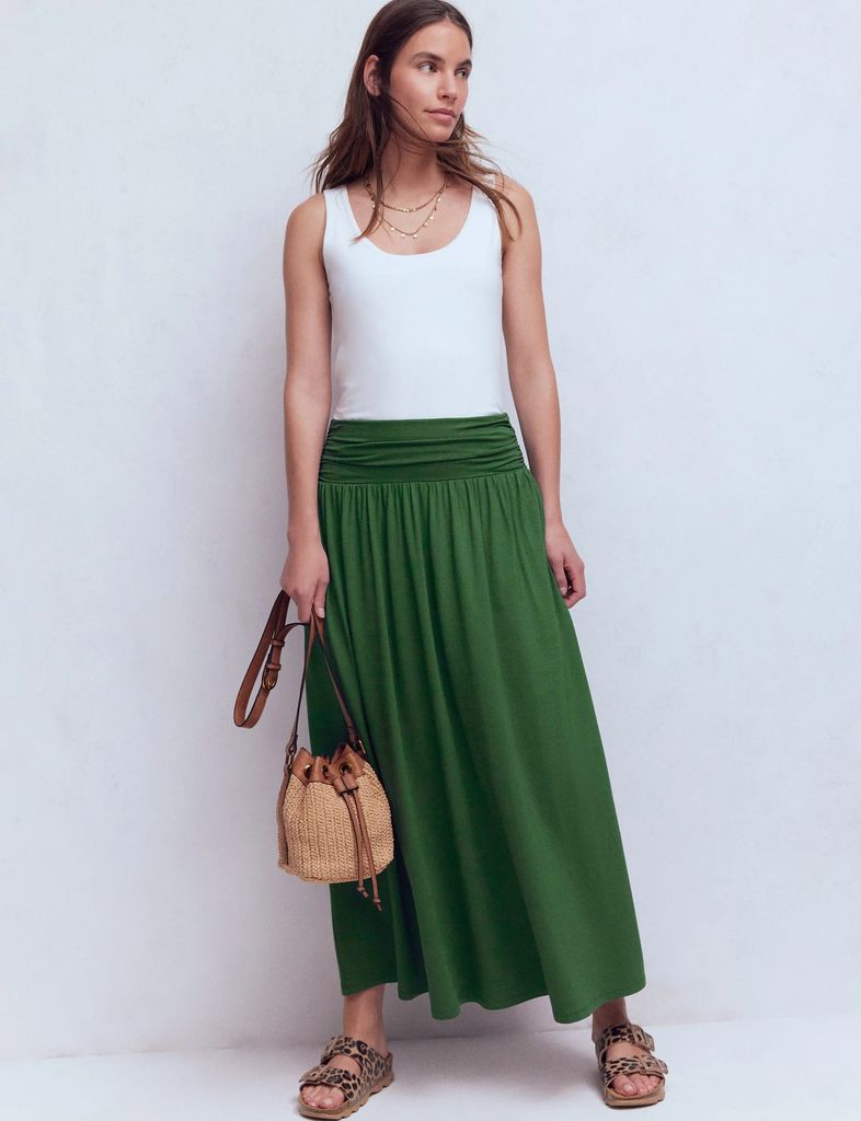 rosaline jersey skirt-hunter green