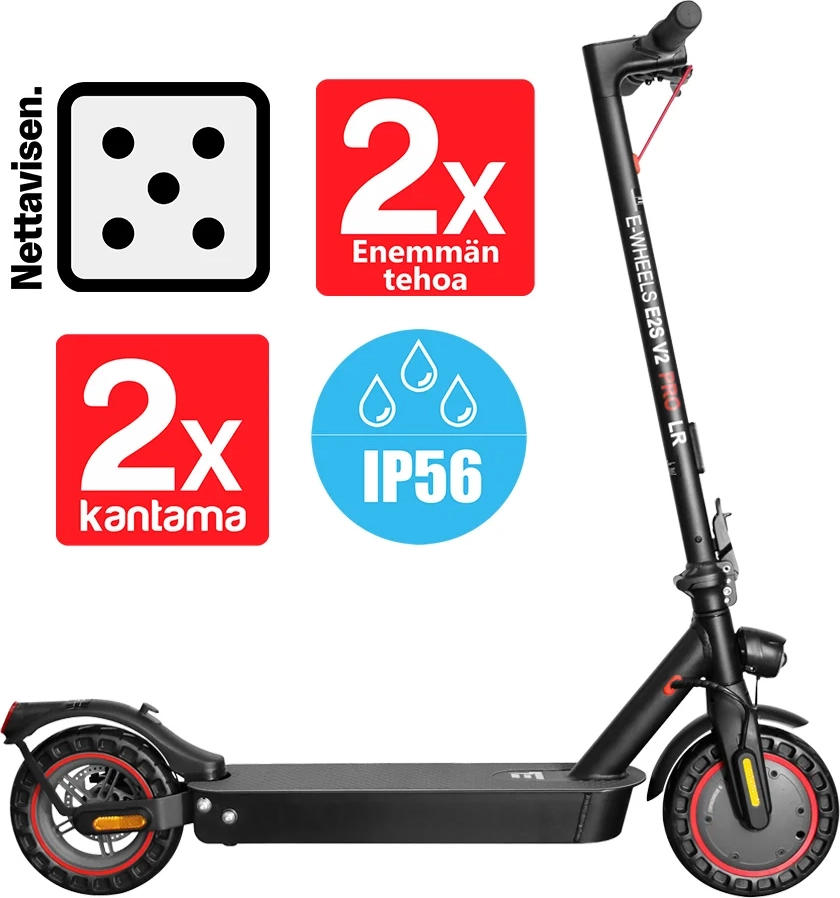 E-Wheels E2S V2 PRO Long Range Grå
