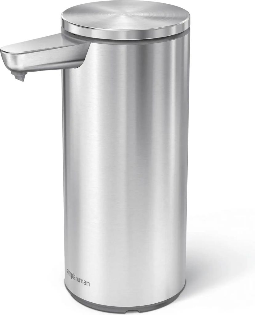 Simplehuman Sæbedispenser m. Sensor - H 16,3 cm - Rustfrit stål - Sort