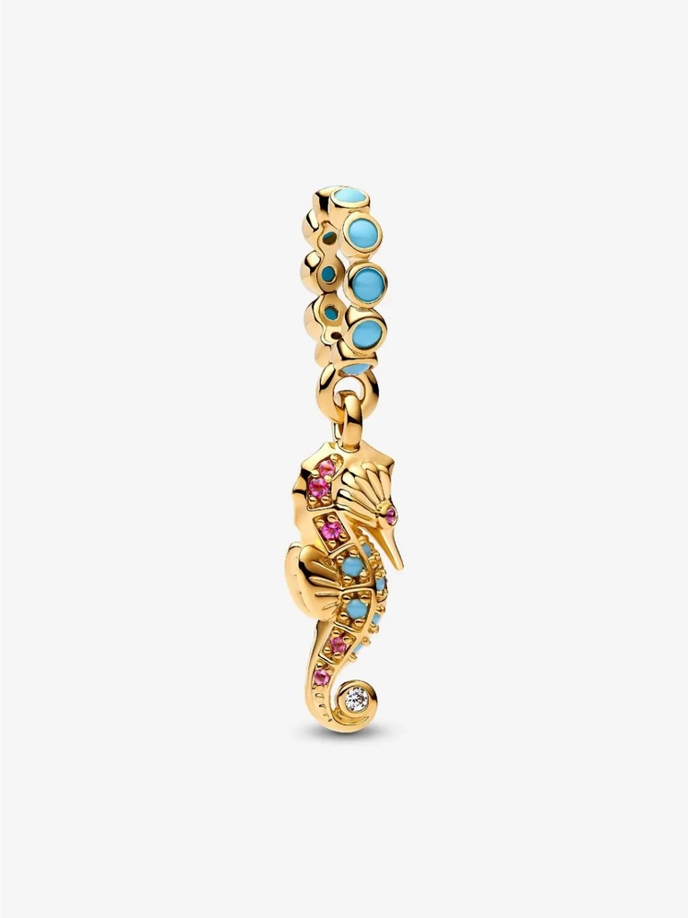 PANDORA | Søhest Charm med Vedhæng 14 kt. guldbelægning