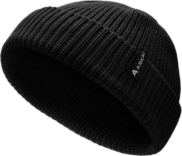 Fawler Fisherman Beanie Sort Uldblend
