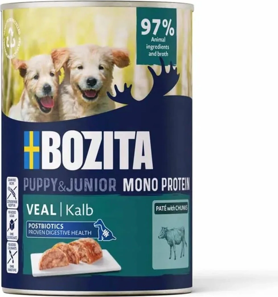 bozita - dog pate puppy, kalv - 400g