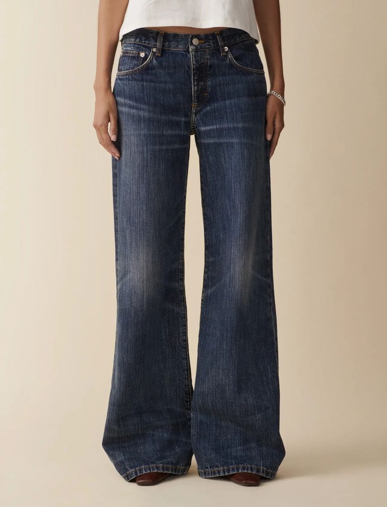 women's kyoto dark blue righe