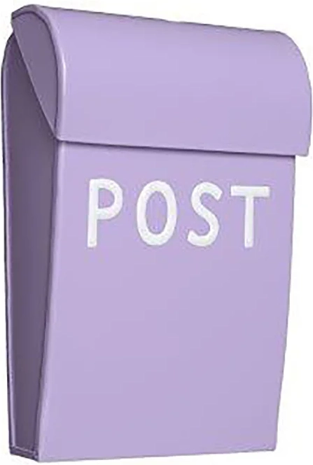 Bruka Design postkasse, mini - lilla