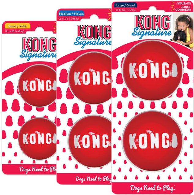 KONG Signature Balls, 2 /pk