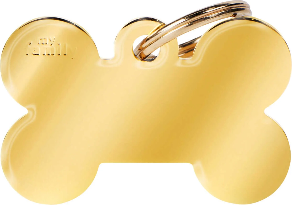navnetegn ben big 2,5x3,8 cm guld