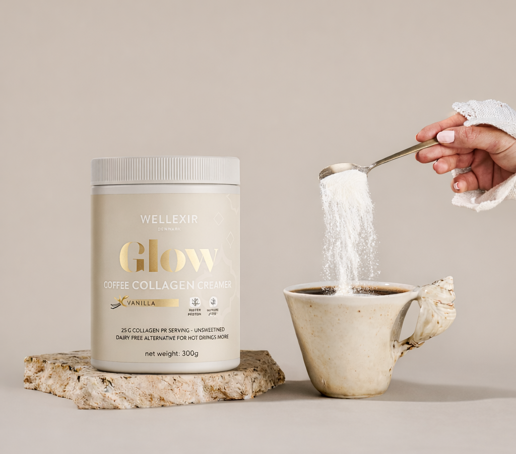 Wellexir GlowCollagen Creamer Vanilla 300g Klar