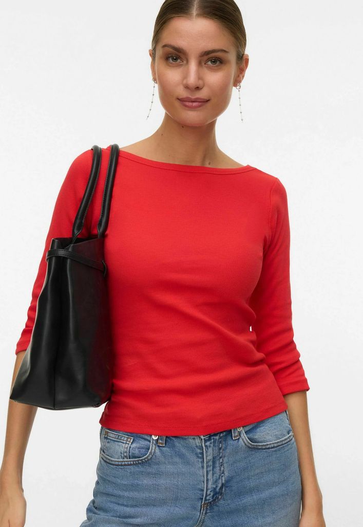 awthea - langærmet t-shirt - high risk red