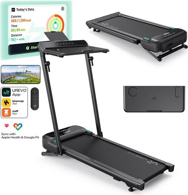 Urevo FoldiMix 5L Electric Treadmill Black