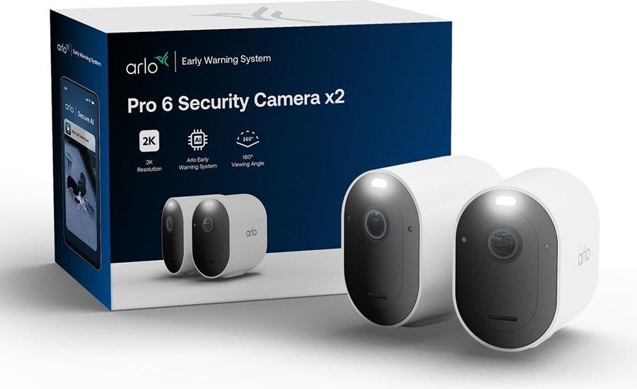 arlo pro 6 2k+ overvågningskamera, 2-kameraer