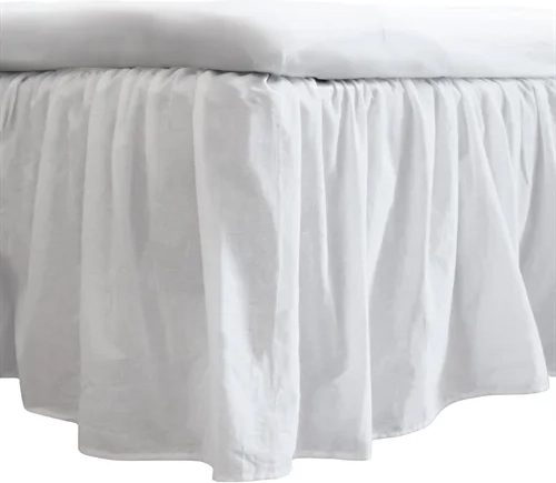 kappelagen 180x200 cm - 100% blødt bomulds lagen - hvidt sengekappe by nordstrand home