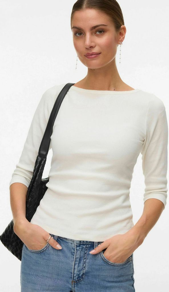 awthea - langærmet t-shirt - snow white