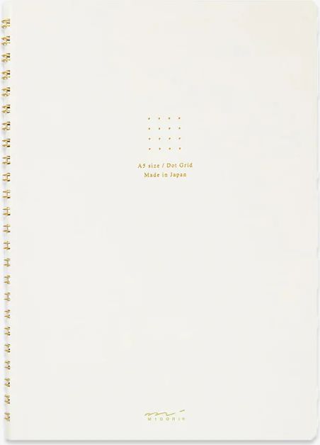a5 ringbunden notesbog // hvid