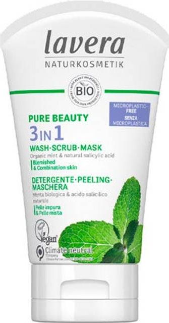lavera pure beauty 3-in-1 wash-scrub-mask (125 ml)