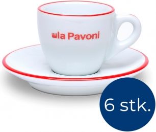 La Pavoni SMEG LPACUPCE01 Hvid 6stk