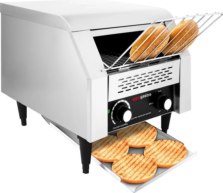 Kontinuerlig brødrister - 2,2 kW - 300-350 ristede brød pr. time