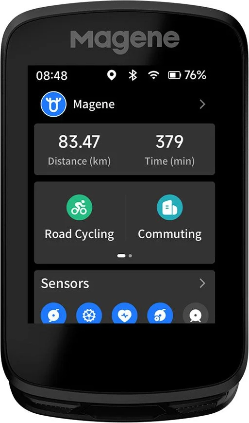 Magene C606 cykelcomputer GPS touchscreen