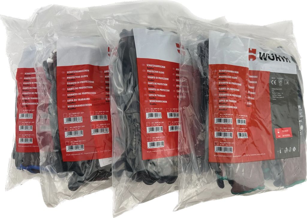 würth baseflex handsker (12-pak)