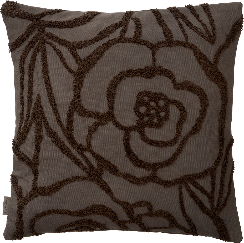 Cozy Living Betræk til Sofapude Mio Tuftet, Black Olive