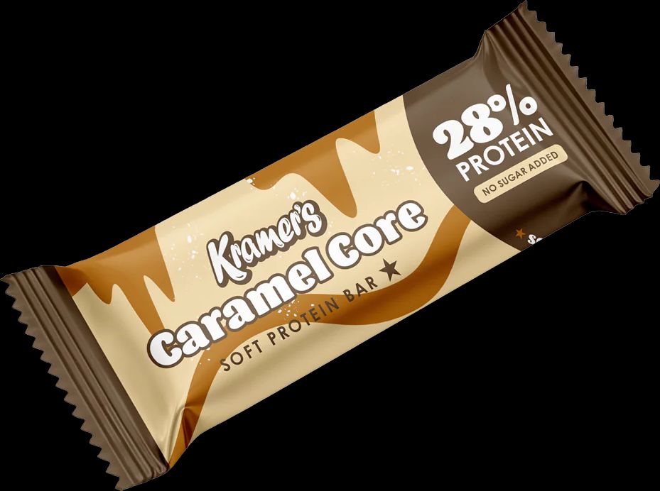 kramers soft proteinbar, caramel core 50g