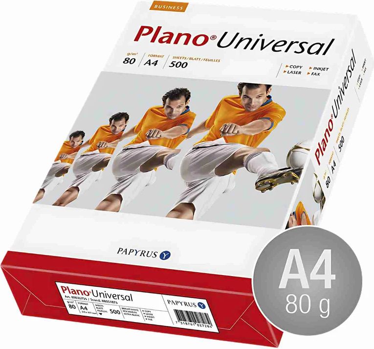 Plano Universal A4 80g/m² 500stk