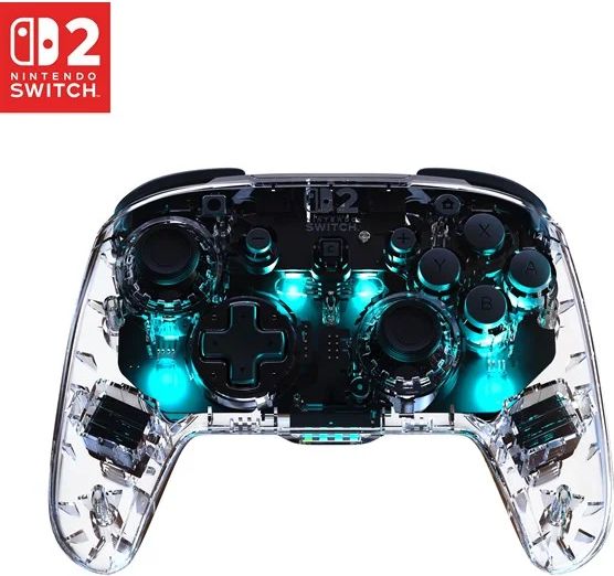 Turtle Beach Afterglow - Clear - Wireless Controller - Nintendo Switch 2