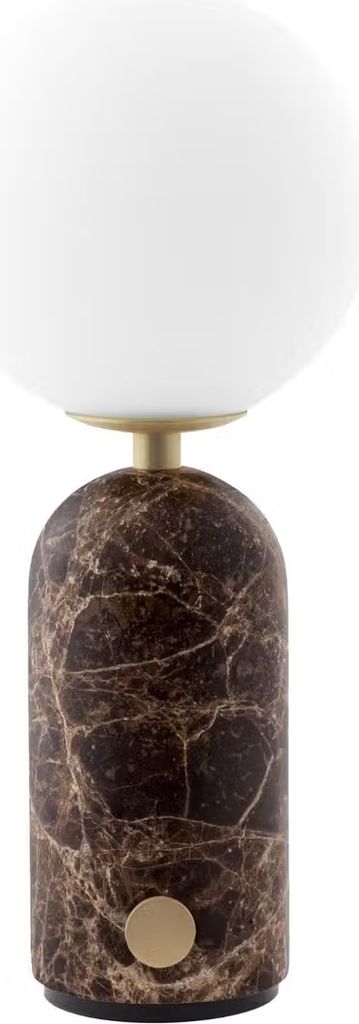 portable table lamp torrano brown marble