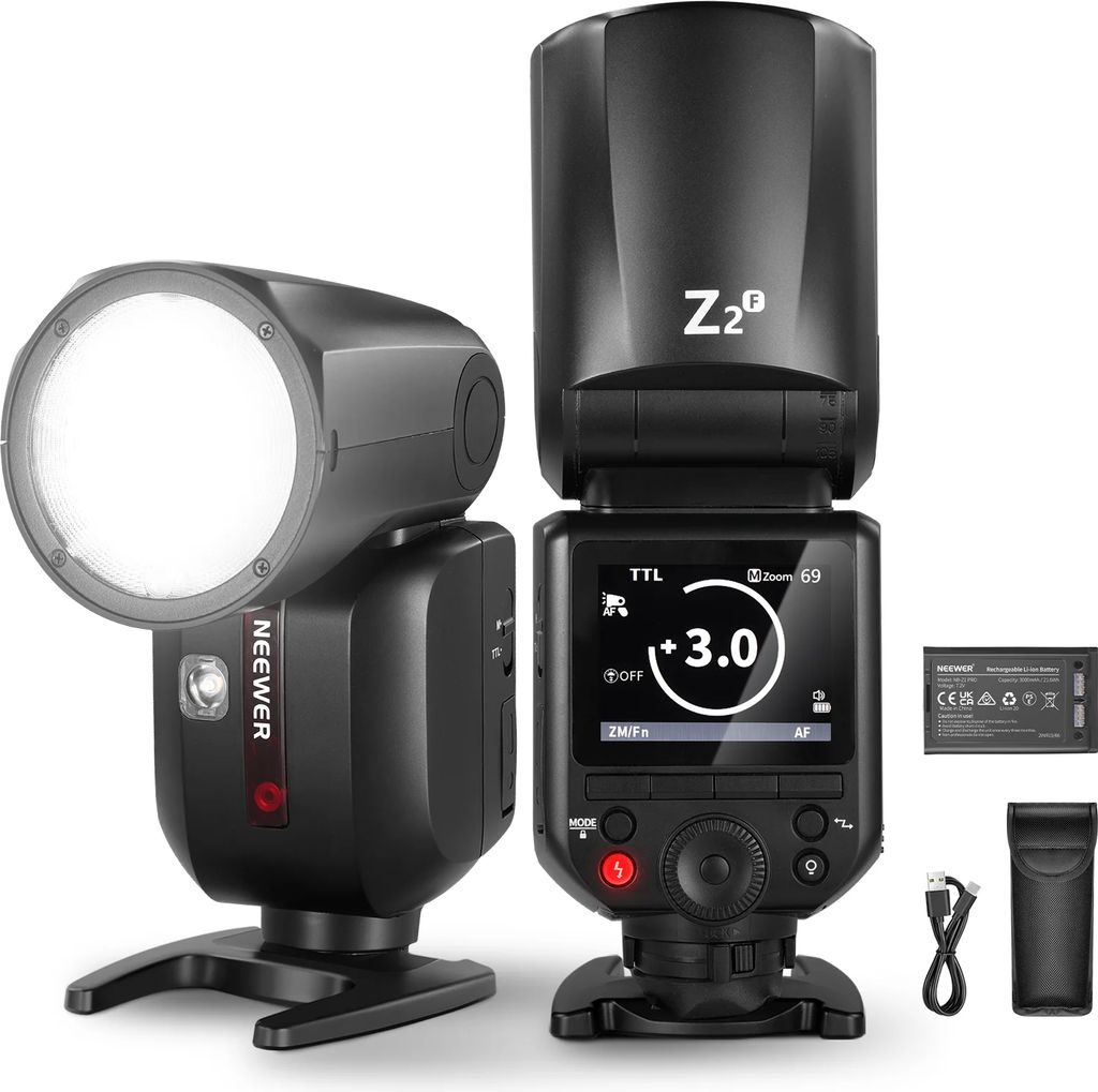 Neewer Z2PRO-F TTL Round Head Flash Speedlite 3000mA