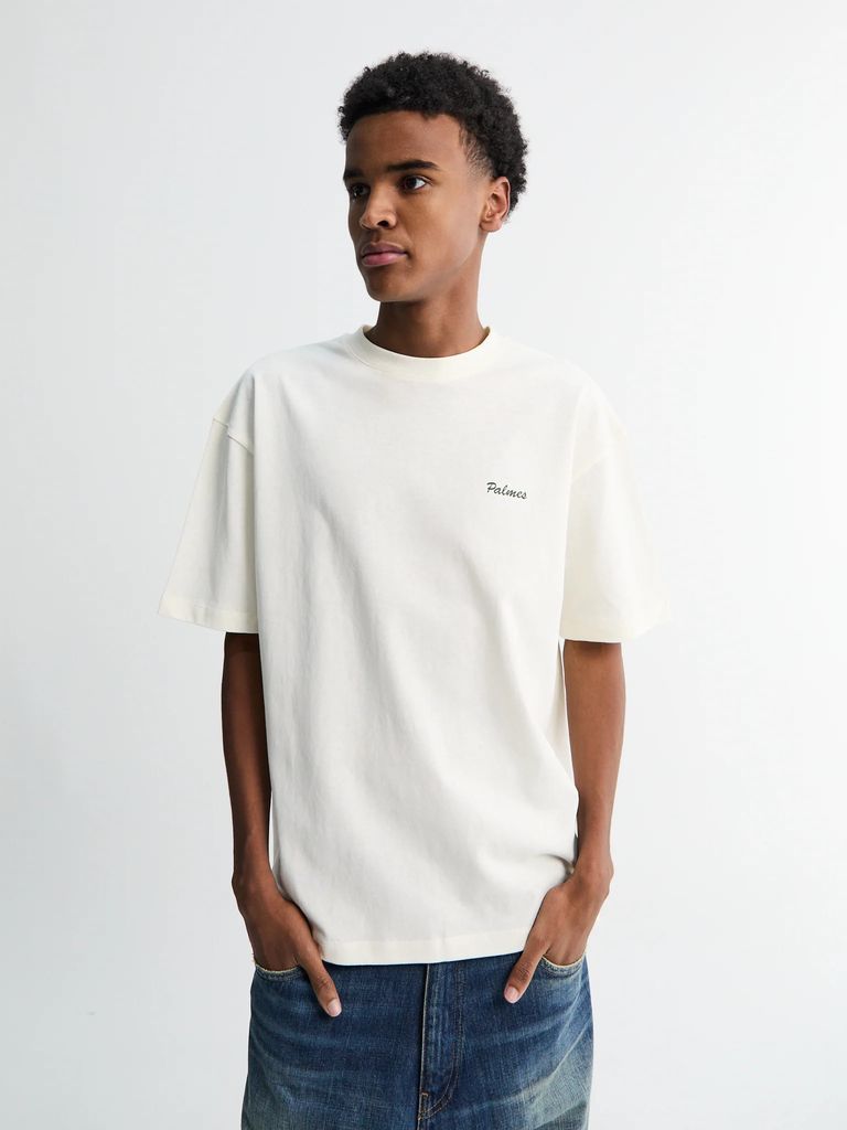 logo t-shirt in off-white