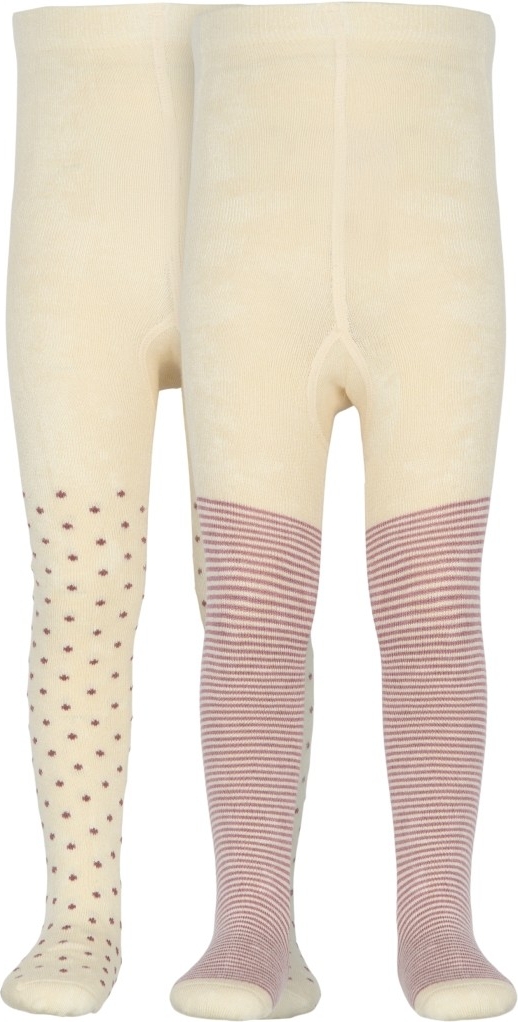 Bamboo Strømpebukser 2 pak - PALE PINK - 3-4 ÅR