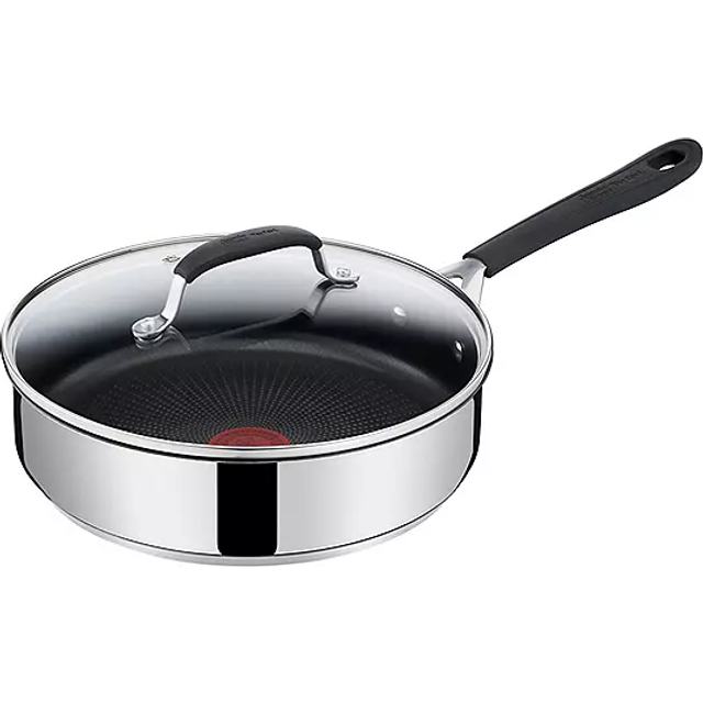 tefal jamie oliver quick & easy ss sauterpande m. glaslåg ø25 cm