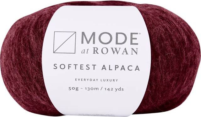 Rowan Garn Mode at Softest Alpaca Cranberry 020