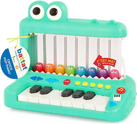 Battat Croco Pop Piano Crocodile Keyboard Toy