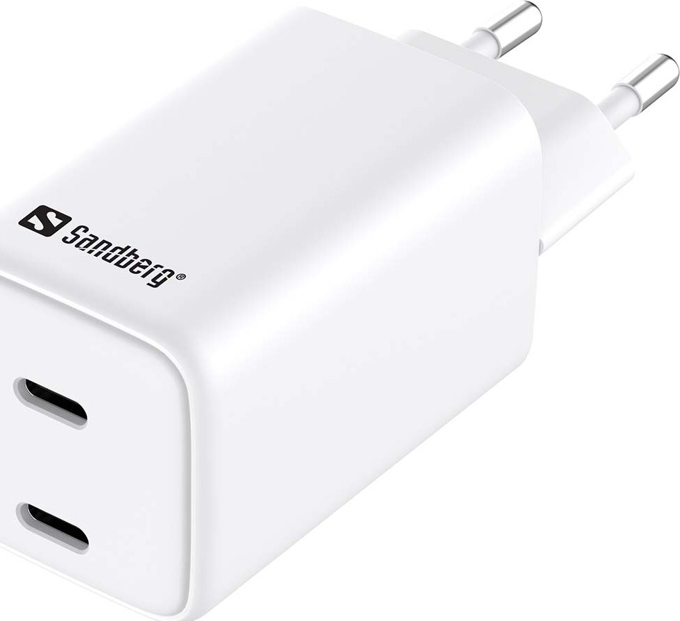 Sandberg AC Charger Dual USB-C PD65W