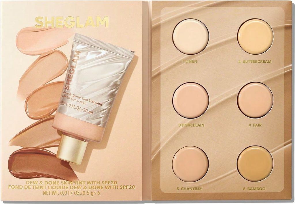 dew & done skin tint with spf20 sample-light
