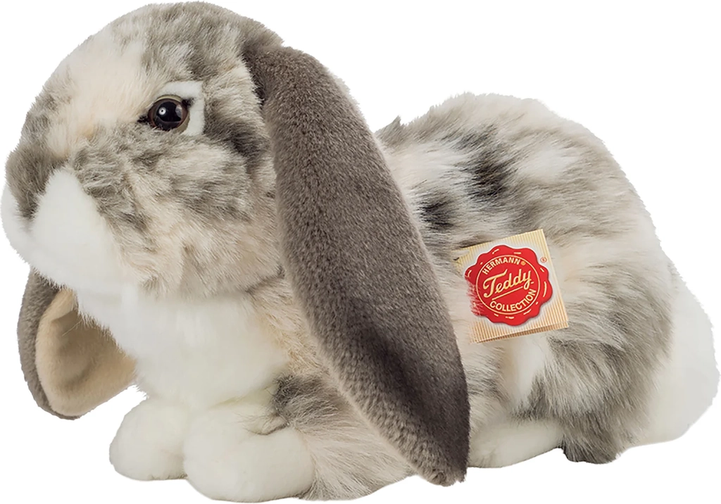 lying rabbit grey-white 30 cm