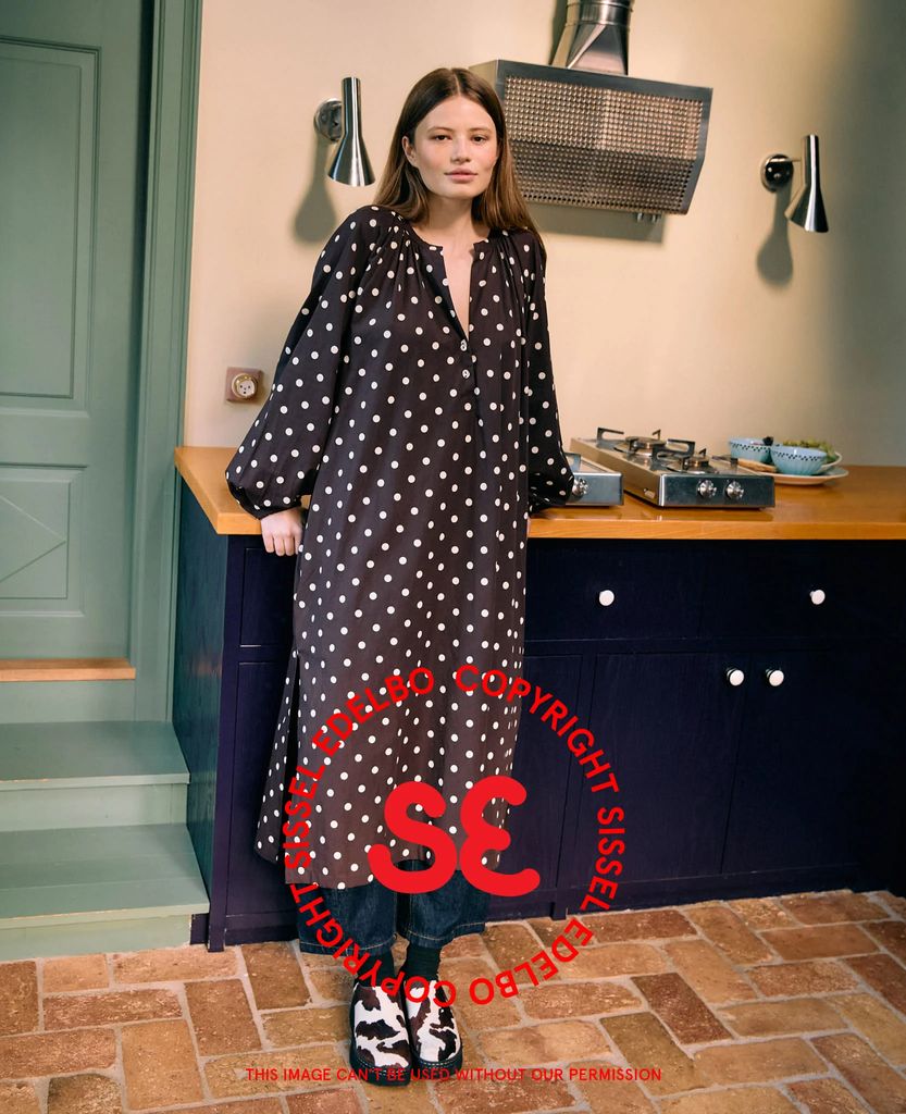 Sissel Edelbo Lara Dress - Brown Dot