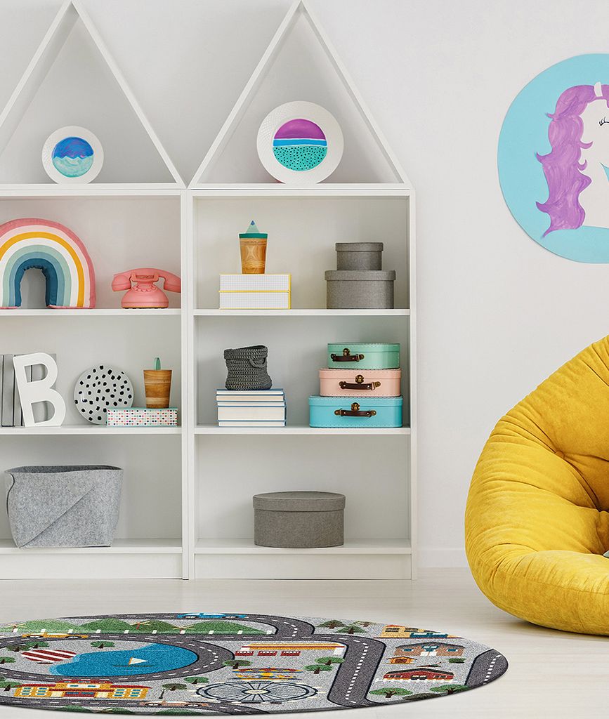 KM HOME Play Animals |Multi/patterned |120X120 cm ROUND